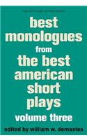 Best Monologues from the Best American Short Plays