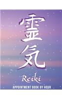 Reiki Appointment Book by Hour
