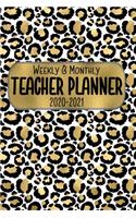Teacher Planner Weekly & Monthly 2020 - 2021