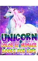 Unicorn Color By Number Books For Kids: Unicorn Coloring Book and Educational Activity Books for Kids Ages 4-8