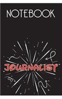 JOURNALIST Notebook, Simple Design: Notebook /Journal Gift, Simple Cover Design,100 pages, 6x9, Soft cover, Mate Finish