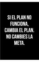 Si el plan no funciona, cambia el plan. No cambies la meta.