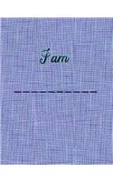 I am __________: Graph Paper Composition Notebook - Grid Paper Notebook - Quad Ruled - 1 cm square line
