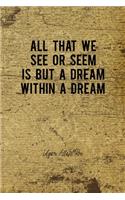 All That We See Or Seem Is But A Dream Within A Dream