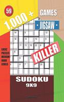 1,000 + Games jigsaw killer sudoku 9x9: Logic puzzles medium - hard levels(59 Killer Sudoku)