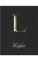 Lyla: 1 Year Daily Planner (12 Months) - Yellow Gold Effect Letter L Initial First Name - 2020 - 2021 - 365 Pages for Planning - January 20 - December 20 