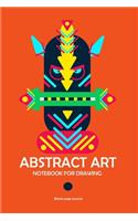 Abstract art notebook for drawing