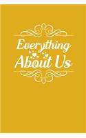 Everything about us: Relationship question book for couples, husband and wife journal, nice diary for groom and bride, Memory book for Couples