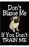 Don't Blame Me If You Don't Train Me