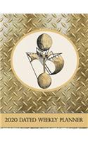 2020 Dated Weekly Planner: Annual Planner, Steampunk Flying Machine original design with goals, important dates and annual calendars included