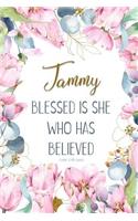 Tammy: Blessed Is She Who Has Believed -Luke 1:45(asv): Personalized Christian Notebook for Women