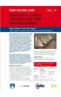 Provision of Sanitary Appliances and Their Space Requirements