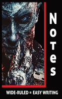 Dark Lord Rises Horror, Gothic, Witchcraft Wide-Ruled Notebook, Journal, Diary, and/or Log