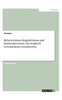 Behaviorismus, Kognitivismus und Konstruktivismus. Ein Vergleich verschiedener Lerntheorien