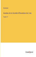 Annales de la Société d'Émulation de L'ain