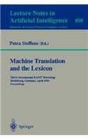 Machine Translation and the Lexicon