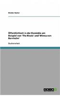Öffentlichkeit in der Komödie am Beispiel von 'The Rivals' und 'Minna von Barnhelm'