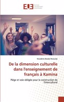 De la dimension culturelle dans l'enseignement de français à Kamina