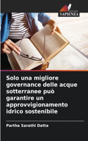 Solo una migliore governance delle acque sotterranee può garantire un approvvigionamento idrico sostenibile