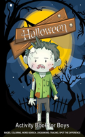 Halloween Activity Book for Boys