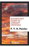Elementary Guide to Literary Criticism