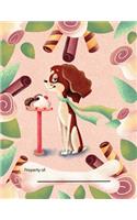 Ice Cream & Sweet Treats Wide Ruled Primary Composition Notebook