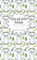 Draw and Write Notebook Primary Ruled 8.5" x 11" in / 21.59 x 27.94 cm: Children's Composition Book, Cute Big-Eyed Elephants Cover, P870