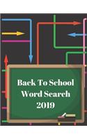 Back To School Word Search 2019