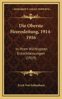 Die Oberste Heeresleitung, 1914-1916