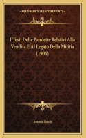 I Testi Delle Pandette Relativi Alla Vendita E Al Legato Della Militia (1906)