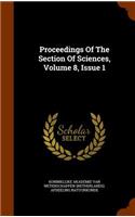 Proceedings of the Section of Sciences, Volume 8, Issue 1: (English)