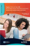 Higher English: Reading for Understanding, Analysis and Evaluation - Answers and Marking Schemes