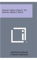 What Girls Want to Know about Boys