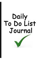 Daily to Do List Journal
