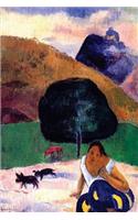 "Landscape with Black Pigs and a Crouching Tahitian" by Paul Gauguin - 1891: Jou(Art of Life Journals)