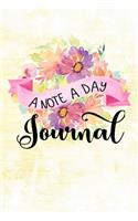 A Note a Day Journal: 5 Years of Memories, Blank Date No Month