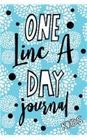 One Line A Day Journal Kids: 5 Years Of Memories, Blank Date No Month