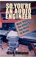 So, You're an Audio Engineer