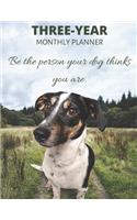 Three Year Monthly Planner Starting 2020 Agenda with Weekly Plan Space - Best Gift For Dog Owner - Funny Jack Russell Terrier Appointment Book for 2021 & 2022: Goal Planning Logbook - 36 Month Calendar: 3 Years Monthly - Personal Day For Tasks & Goal