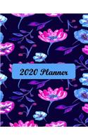 2020 Planner: Weekly & Monthly Planner - January 2020-December 2020 - 2 Page Weekly Layout with Monthly Calendar View - Birthdays, To-Do List, Goals, Priorities -