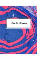 Sketchbook: Large 8.5" x 11" Sketchbook Journal (100 Blank White Pages)