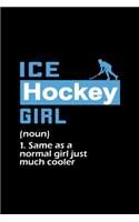 Ice Hockey Girl Definition Funny Sport Saying Gift