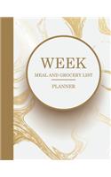 Week Meal And Grocery List Planner