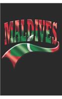 Maldives Notebook: Maldives Notebook - college book - diary - journal - booklet - memo - composition book - 120 sheets - Dot Grid paper 6x9 inch