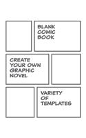 Blank Comic Book Template Create Your Own Graphic Novel
