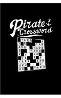 Pirate crossword: 6x9 Crossword - grid - squared paper - notebook - notes