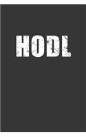 Hodl Notebook: Lined Journal, 120 Pages, 6 x 9, Affordable Gift Journal Matte Finish