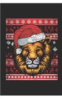 Ugly Christmas - Lion: Dotted Bullet Journal (6 X 9 -120 Pages) - Ugly Christmas Gift and Holiday Planner For Women, Men, Teens And Kids