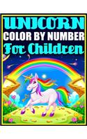 Unicorn Color By Number For Children