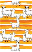 Bullet Journaling Notebook Southwest Alpaca Llamas: 5mm Dotted Grid with Index and Numbered Pages
